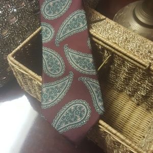 Preswick and Moore red tie with paisley